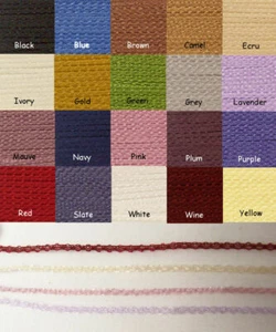 Miniatura Tiny 2mm Fairy Lace - 5 yardas - elige tu color - Imagen 1 de 17