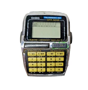 #SE503# Vintage Casio DBC-630 Data-Bank Telememo 50 LCD Uhr 1980er - Bild 1 von 8