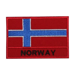 Norwegen Länderflagge Aufnäher Bügelbild Patch Aufnäher Abzeichen bestickt Patch - Bild 1 von 1
