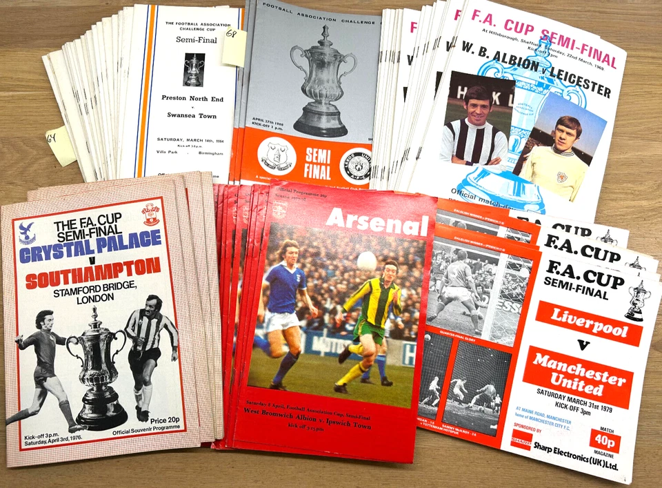 Football programmes -  UK - FA CUP SEMI-FINALS - Image 1 of 1