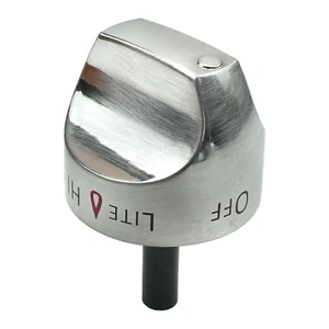 Silver Knob Assembly for WB03K10265 AP4363671 PS2339711 for GE Hotpoint Range - Picture 1 of 5
