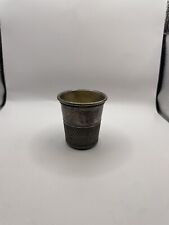 Antique Sterling Only A Thimble Full Shot Glass 46.2g No Mono