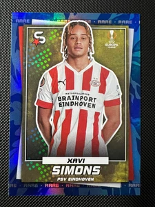 Xavi Simons #155 - Rare Parallel - PSV Eindhoven - Topps Uefa Superstars 2022/23 - Picture 1 of 2