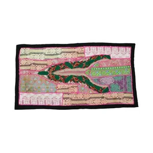 Vintage Embroidered Patchwork Living Room Bohemian Tapestry Wall Hanging Au - Picture 1 of 4