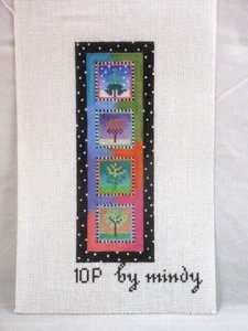 Needlepoint Leinwand von Mindy - Lesezeichen 10P 4 Jahreszeiten - Bild 1 von 2