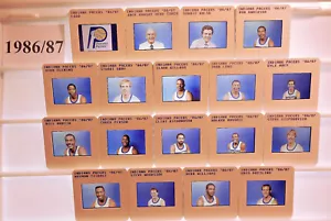 1986-87 Indiana Pacers NBA TV card/slide tm Set Kellogg Person Tisdale Macy etc - Picture 1 of 4