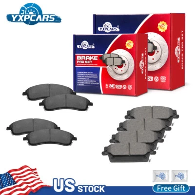 Kit de pastillas de freno delanteras y traseras de cerámica para Cadillac SRX CTS STS 2005 2006 - 2008 Foto 1 de 4