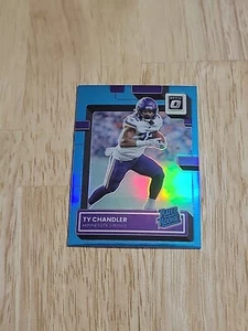 2022 Donruss Optic TY CHANDLER Aqua Prizm /299 #282 Rated Rookie Vikings SP - Picture 1 of 10