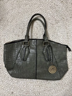 Polo Ralph Lauren Acadia 素食皮革托特包钱包单肩包卵石女式  — 第 1/4 张图片