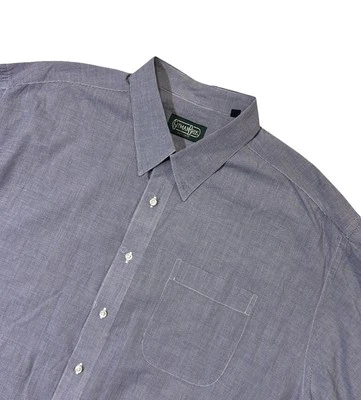 Camisa de vestir vintage Gitman Bros para hombre 17.5 35 azul micro patrón usada en excelente estado Foto 1 de 4