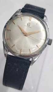 Vintage 1946 Omega Watch Ref  2910-5SC Stainles Steel Cal 284 Men's Manual Watch - Picture 1 of 23