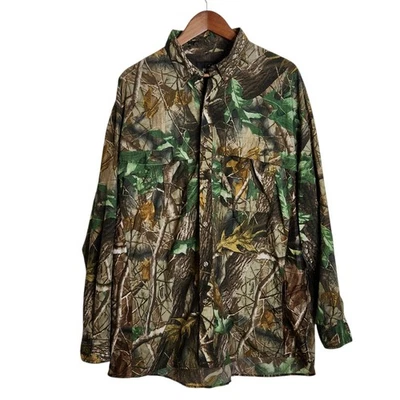 RedHead Men's Realtree Camo Lightweight LS Roll Tab Button Up Vented Shirt Sz XL - Image 1 of 4