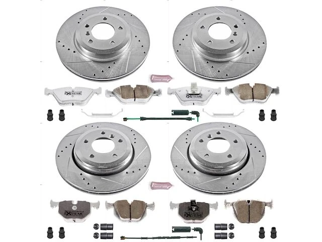 Kit de pastillas de freno y rotor delanteras y traseras para BMW 330xi 2002 2003 2001-2005 GD554DZ Foto 1 de 1