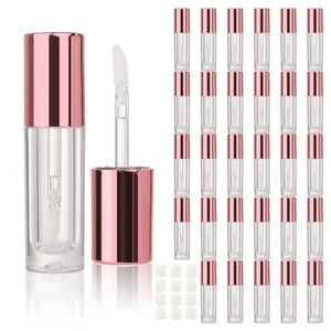 30 Stück 2,5 ml Runde Metall Rosa Leere Lipgloss Tuben Großpackung mit Stab - Bild 1 von 8