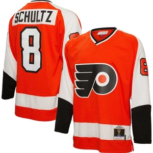 Men's Mitchell & Ness Dave Schultz Orange Philadelphia Flyers 1974/75 Blue Line - Bild 1 von 5
