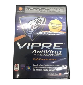 New Sealed Vipre Antivirus + Anit Spyware Single Computer License - Picture 1 of 2