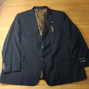 Joseph & Feiss Gold Executive Fit Navy Blue Suit Blazer Jacket Size 56 Long - Picture 1 of 9