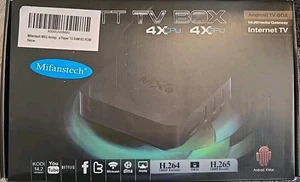 MXQ OTT TV Box 4x CPU GPU Android KitKat Internet TV Box 1080p leicht gebraucht. - Bild 1 von 2