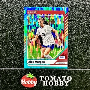PANINI DONRUSS FIFA 2024-25 ALEX MORGAN/199 REFRACTOR AQUA VERDE AZULADO EE. UU. - Imagen 1 de 2