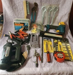 Müll Schublade Werkzeug Lot Rotozip, 2 Tacker, Bohrer, Augenschrauben und mehr - Bild 1 von 7