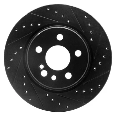 For Mercedes-Benz CL500 98-99 Brake Rotor DFC Premium Drilled & Slotted Rear - Image 1 of 4