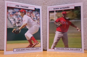 BASEBALL CARD RETRO STYLE BAZOOKA PHILADELPHIA PHILLIES JIM THOME & RYAN HOWARD - Picture 1 of 2