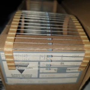 NOS ROE GERMANY MK1 287K 1% 0.4W HI END METAL FILM AUDIO RESISTORS ! 50pcs! - Imagen 1 de 2