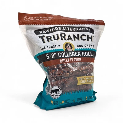 TruRanch Collagen Roll Dog Treat Chews, Bully Flavor - 24 Count