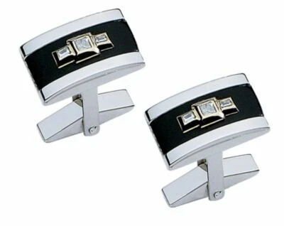 Gemelos DOLAN BULLOCK plata de ley y oro de 14kt $280 DCL025700 precio de venta sugerido por el fabricante $1065 Foto 1 de 4