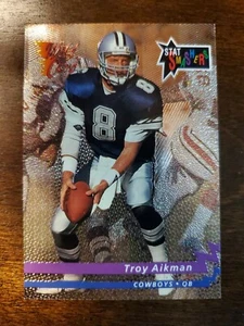 1993 Wild Card Troy Aikman STAT SMASHER card #CSS-79 - Picture 1 of 2