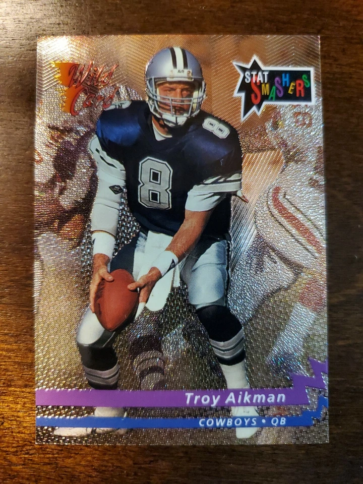 Tarjeta de comodín Troy Aikman Stat Smasher 1993 #CSS-79 Foto 1 de 2