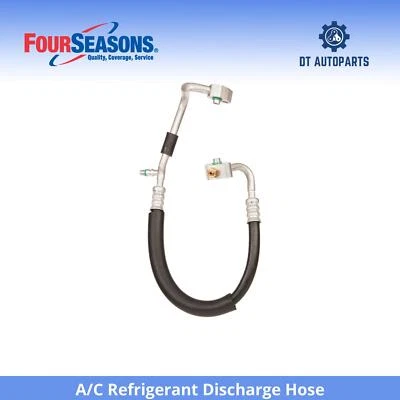 For 1990-1992 Nissan D21 2.4L L4 A/C Refrigerant Discharge Hose 4 Seasons 1991 - Image 1 of 4
