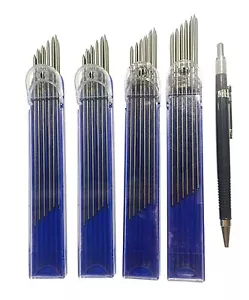 BUILDER CARPENTER CLUTCH PENCIL 2mm + 48 REFILLS equal to 49 Pencils TOP QUALITY - Picture 1 of 6