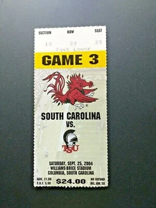 SC GAMECOCKS VS TROY 2004 FOOTBALL GAME TICKET STUB G21 - Bild 1 von 2