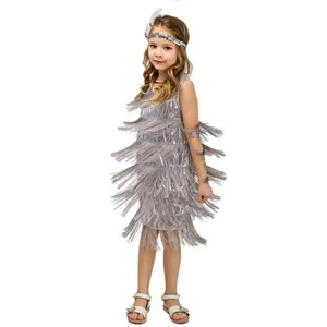 Kids Girls 1920s Flapper Dress Vintage Sequins Fringed Gatsby Halloween Birth... - Picture 1 of 4