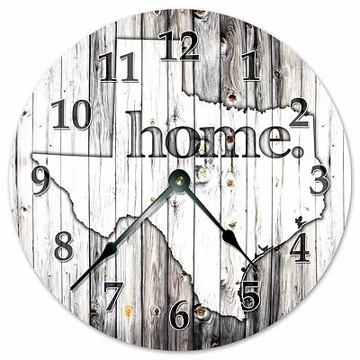 TEXAS RUSTIC HOME STATE CLOCK Huge 15.5 inch Clock_2253-16 - Image 1 of 4