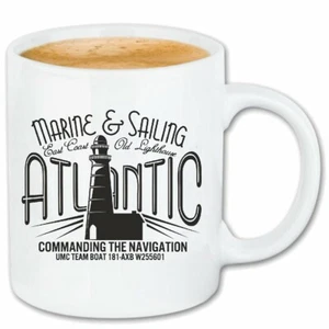 Kaffeetasse MARINE & SAILING ATLANTIC LEUCHTTURM NORDSEE OSTSEE ANKER SKULL - Bild 1 von 1