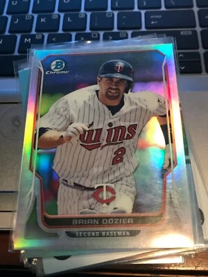 Brian Dozier 2014 Bowman Chrome Refractors #203  Twins #122/500!   ml1 - Image 1 of 2