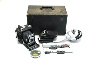 VINTAGE 3x4 GRAFLEX SPEED GRAPHIC PRESS CAMERA WITH KALART SYNCHRONIZED RANGE F - Bild 1 von 2