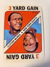 1971 Topps Clifton McNeil football card game #36...