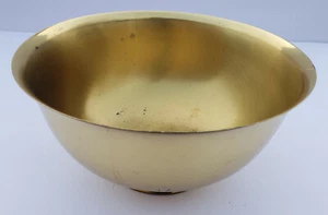 Brass serving bowl w/pedestal 9" Used - Picture 1 of 5