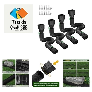 Rain Gutter Downspout Extensions, Downspout Extender for Rainwater Drainage F... - Picture 1 of 7
