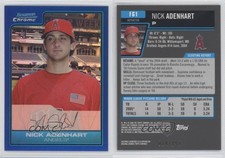 2006 Bowman Draft Chrome Futures Game Blue Refractor Nick Adenhart Rookie RC