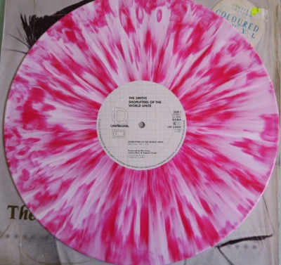 MINT The Smiths Shoplifters Of The World PINK SPLATTER VINYL German single 1987 - Image 1 of 4
