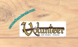 Volunteer Vintage Travel Trailer Reproduction Canned Ham Decal New Tazewell TN - Picture 1 of 1