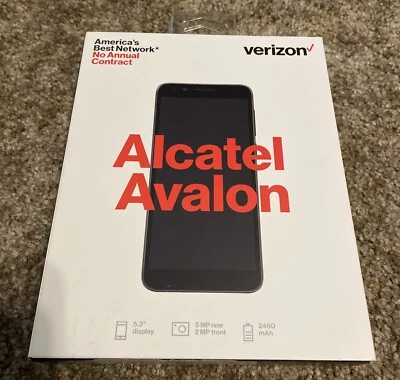 Verizon Alcatel Avalon, 16 GB Memory Gray (New) Android Smartphone - Image 1 of 4