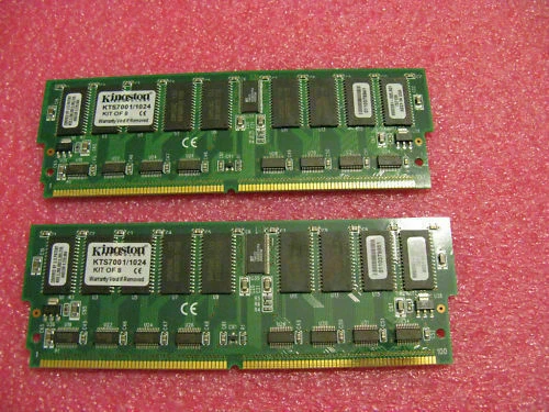 Kingston 256MB Kit (2 128) KTS7001/1024 Ultra 60 - Image 1 of 1
