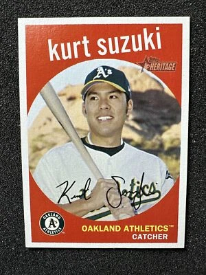 Kurt Suzuki #279 2008 Topps Heritage cantidad Oakland Athletics   Foto 1 de 2