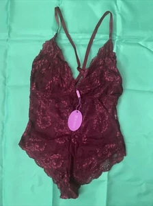 AVIDLOVE Women Snap Crotch Lingerie Stretch Lace Bodysuit Size-S - Picture 1 of 2