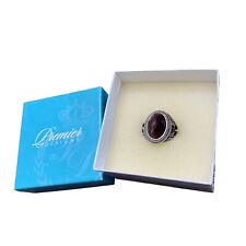 Premier Designs Jewelry Ring Purple Stone Oval Shape Designer W/ Box Size 5